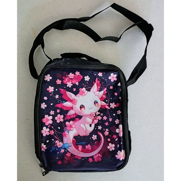 Axolotl Backpack 3-Piece Set – Cute Kawaii School Backpack Bundle - Picture 8 of 9